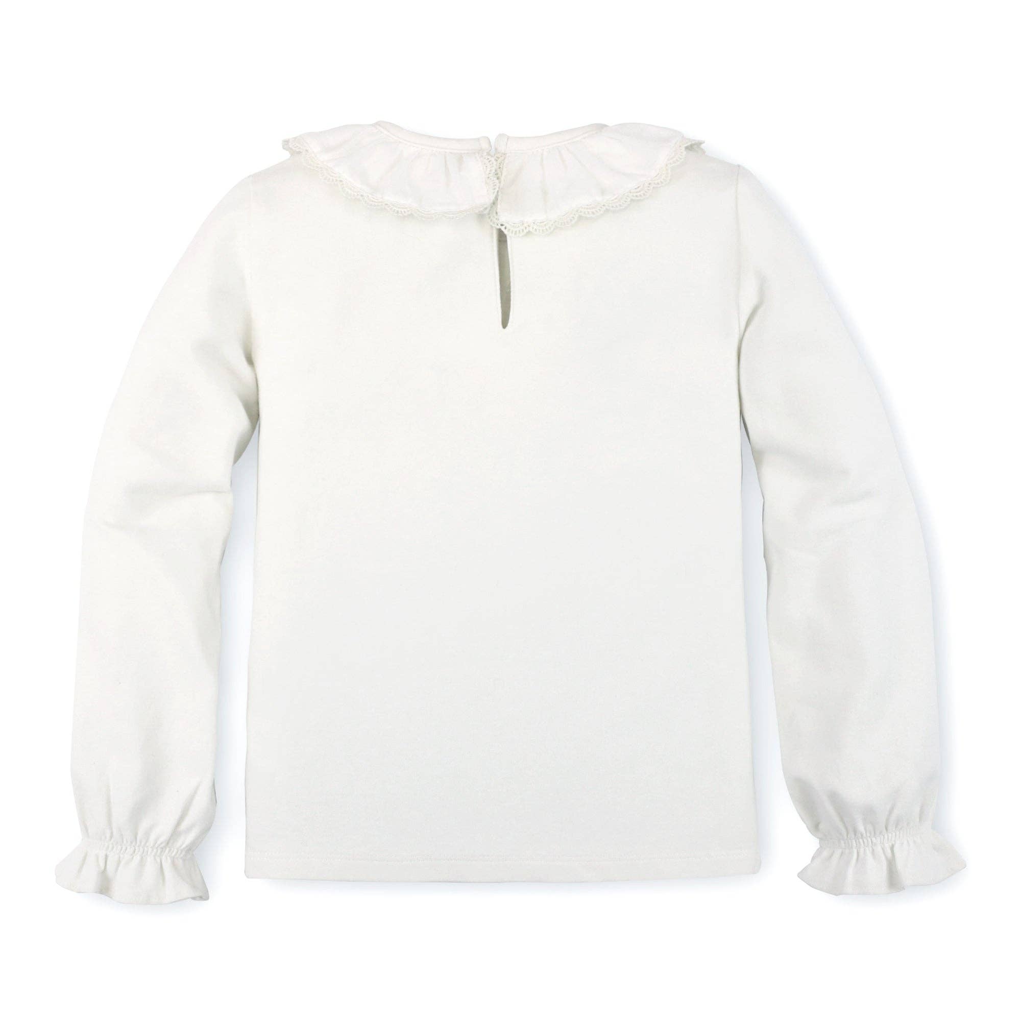 Image of Ruffle Neck Knit Top - Baby